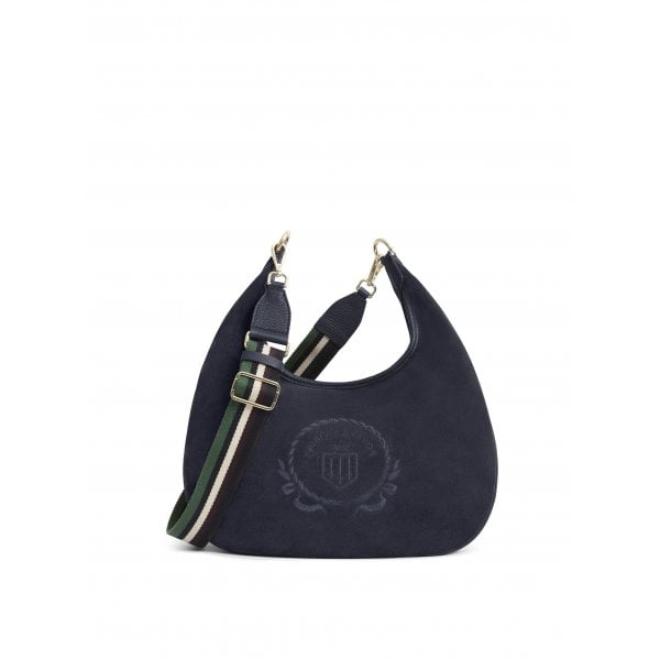 Richmond Hobo Bag in Navy Suede
