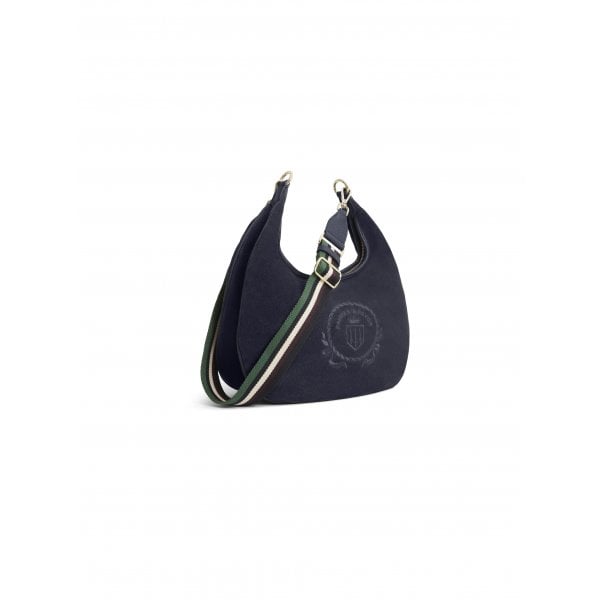 Richmond Hobo Bag in Navy Suede