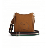 Womens Richmond Messenger Bag in Tan Suede