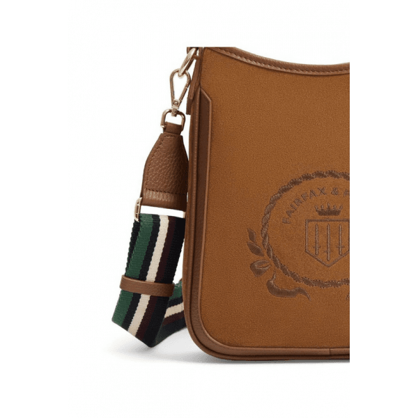 Womens Richmond Messenger Bag in Tan Suede
