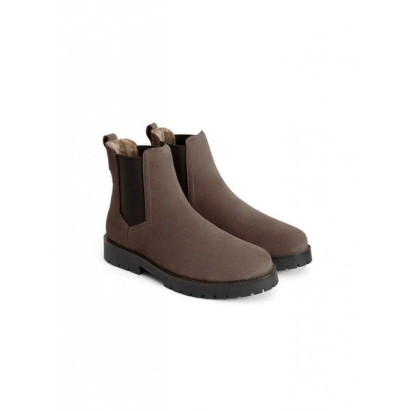 Womens Sheepskin Boudica in Fog Suede