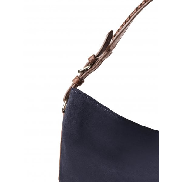 Womens Tetbury Tote Bag in Navy Suede