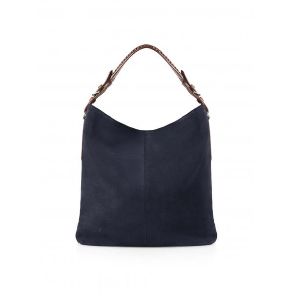 Womens Tetbury Tote Bag in Navy Suede