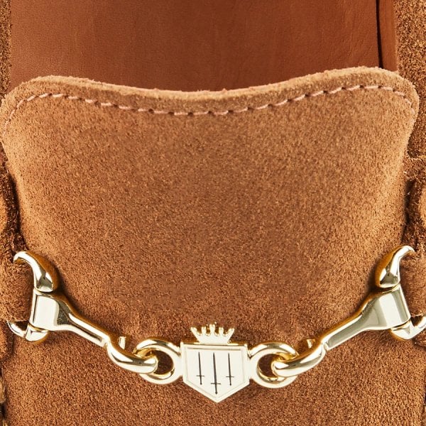 Womens Trinity Driver in Tan Suede