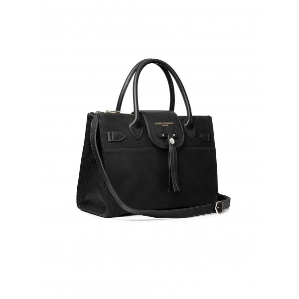 Womens Windsor Work Bag in Black Suede EX DISPLAY