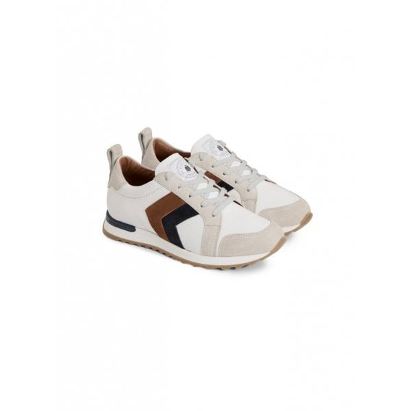 Xandra Trainer in White/Tan/Navy