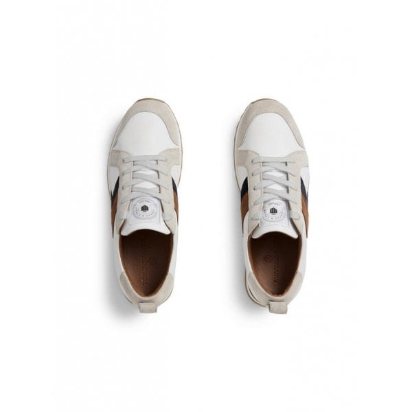 Xandra Trainer in White/Tan/Navy