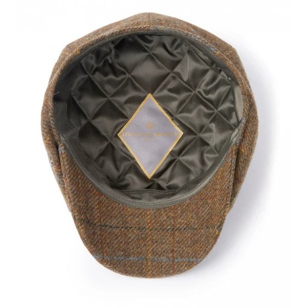 Felsham Tweed Baker Boy Cap in Brown