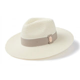 Hemley Fedora in Cream Pebble Ribbon