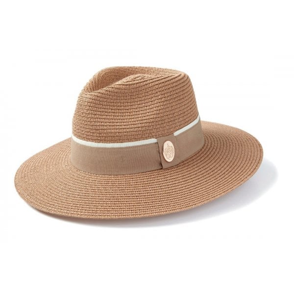 Hemley Fedora in Natural Fawn Ribbon