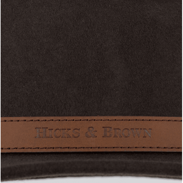 The Suffolk Fedora in Dark Brown (Gamedbird Feather)