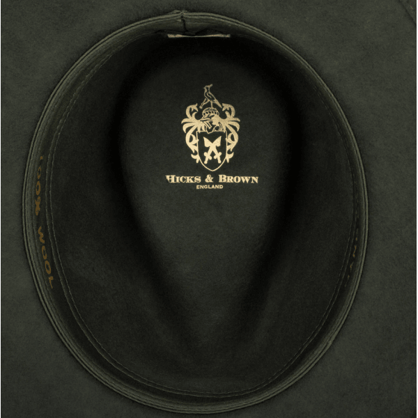 The Suffolk Fedora in Olive Green (Guinea & Pheasant Feather)