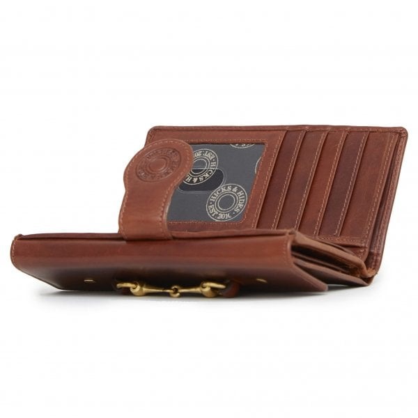 Hidcote Cartridge Purse in Cognac