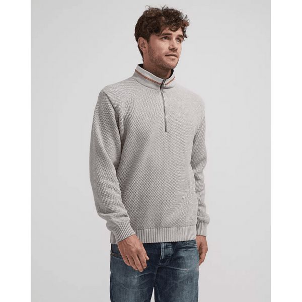 Mens Classic Windproof Jumper in Grey