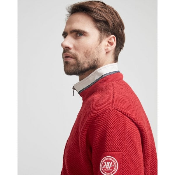 Mens Classic Windproof Jumper in Red