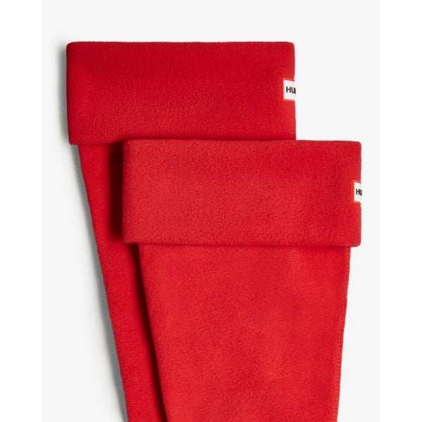 Fleece Tall Boot Sock In Military Red