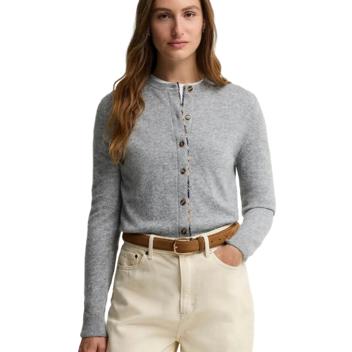 Pendle Cardigan in Grey Marl