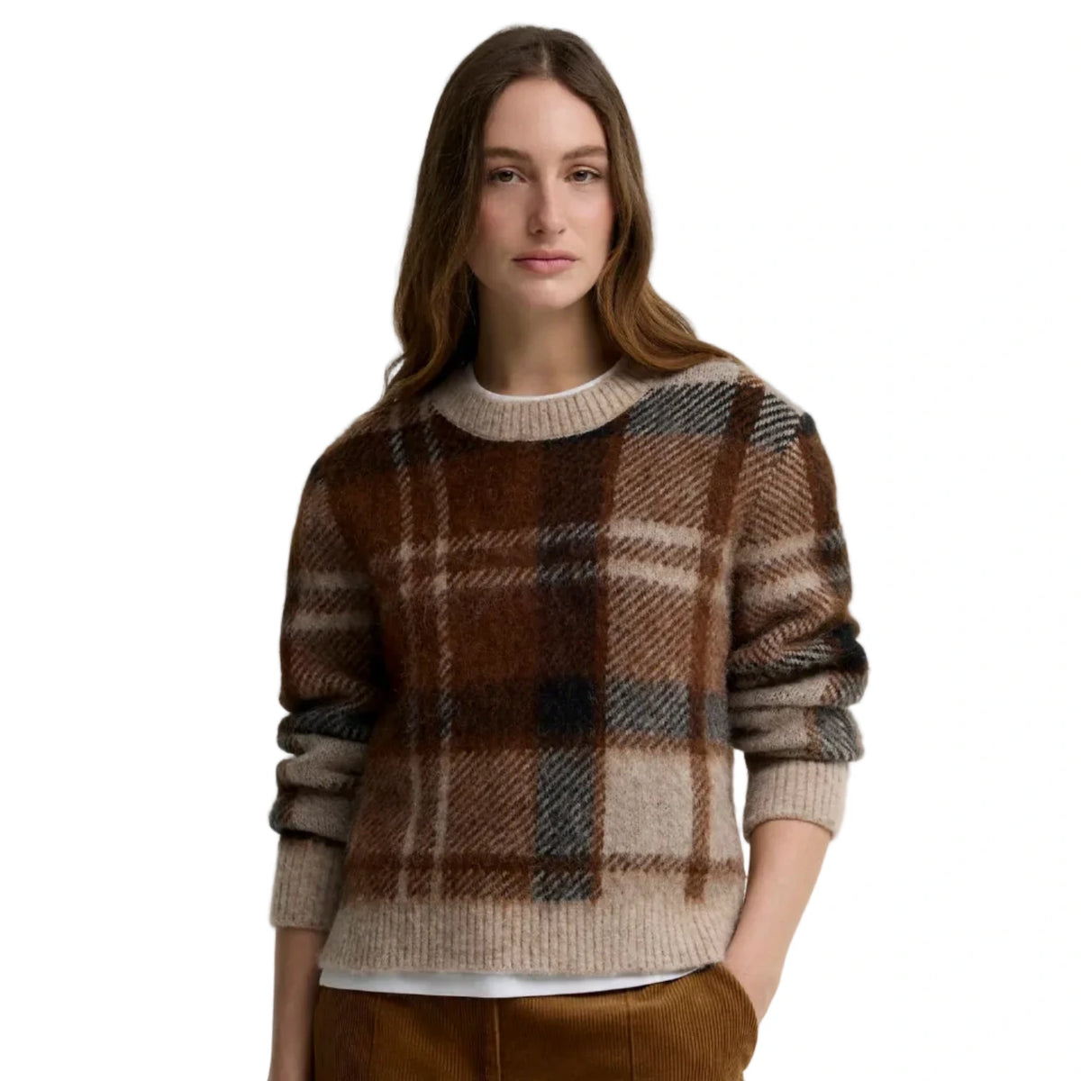 Glendyn Tartan Crew Neck Jumper