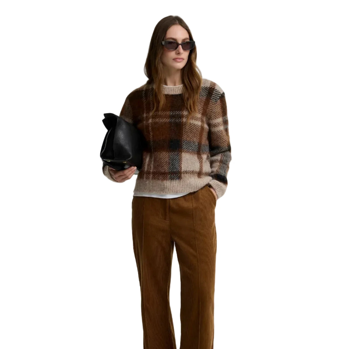 Glendyn Tartan Crew Neck Jumper