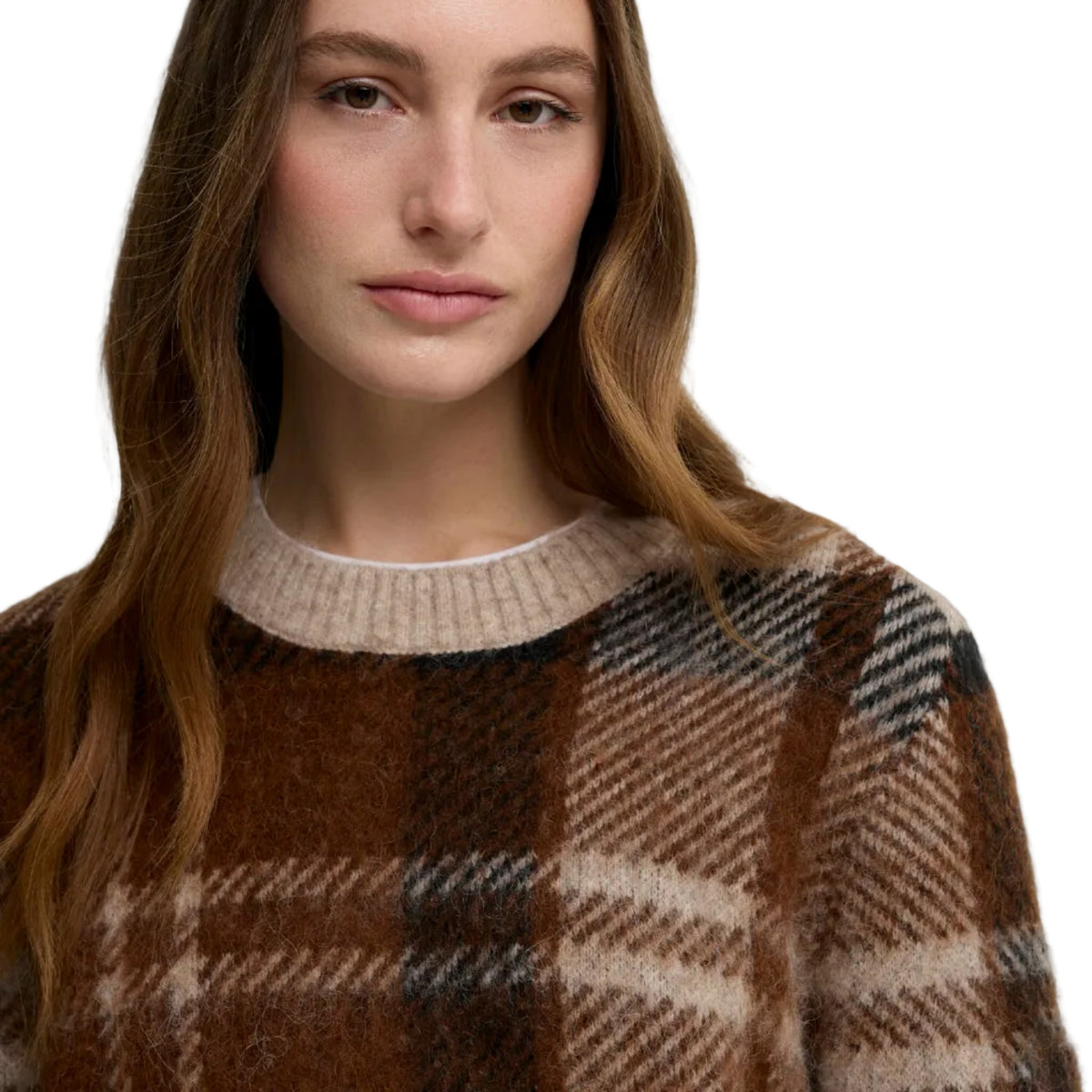 Glendyn Tartan Crew Neck Jumper
