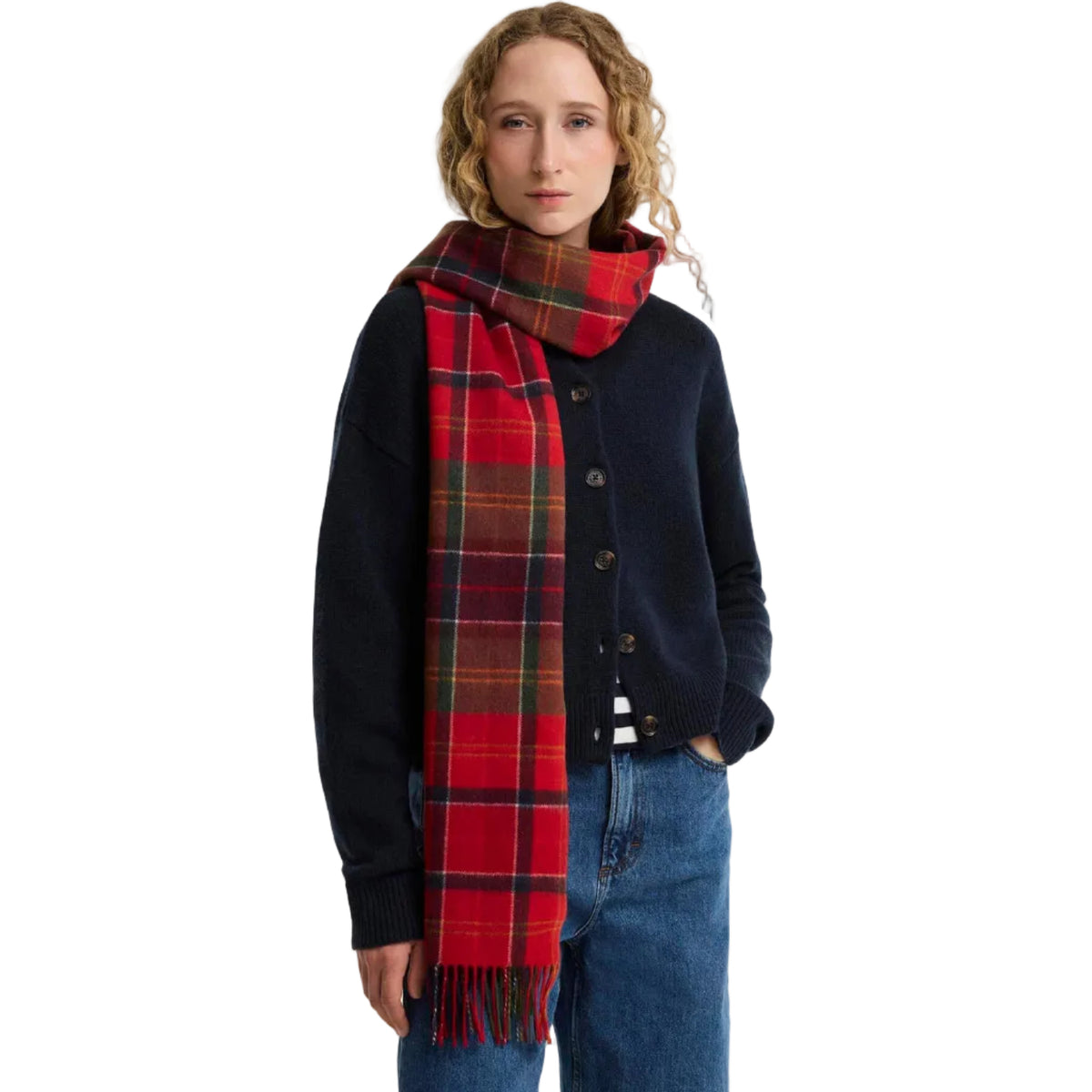 Serena Tartan Lambswool Scarf