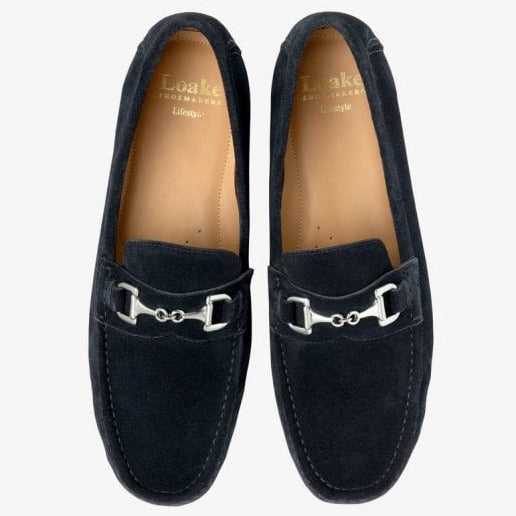 Hawthorn Driver Shoe in Navy Suede