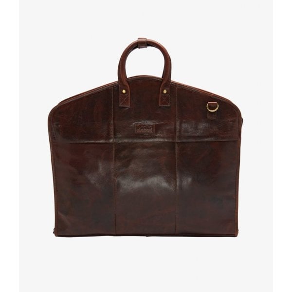 London Leather Suit Carrier in Brown