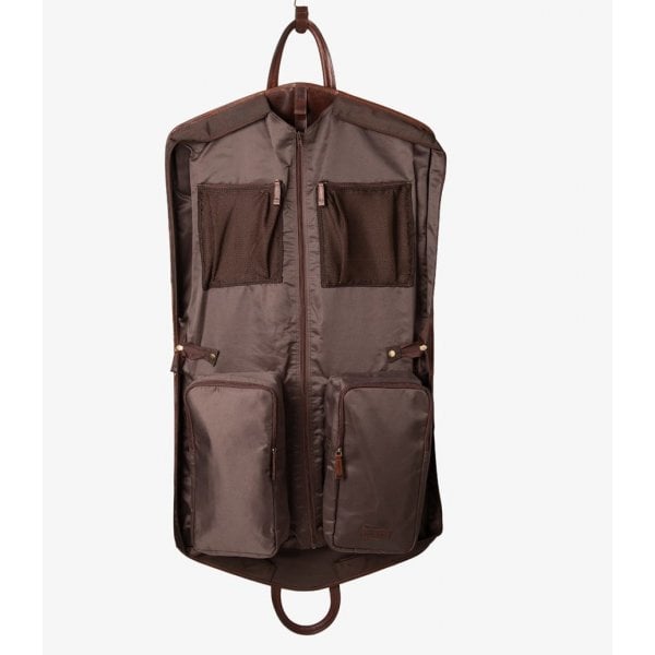 London Leather Suit Carrier in Brown