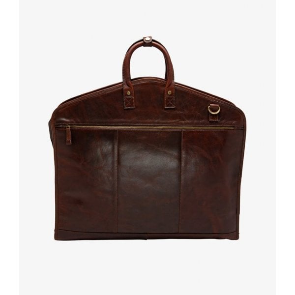 London Leather Suit Carrier in Brown