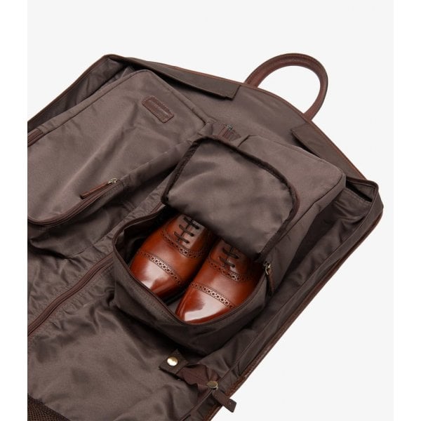 London Leather Suit Carrier in Brown
