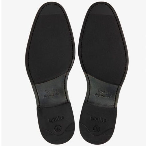 Atherton Derby Shoe in Black Leather