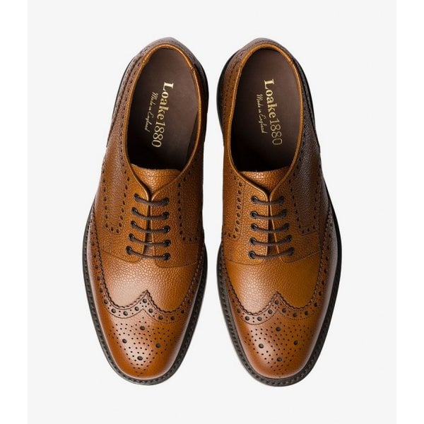 Mens Badminton in Mahogany Grain Calf Leather