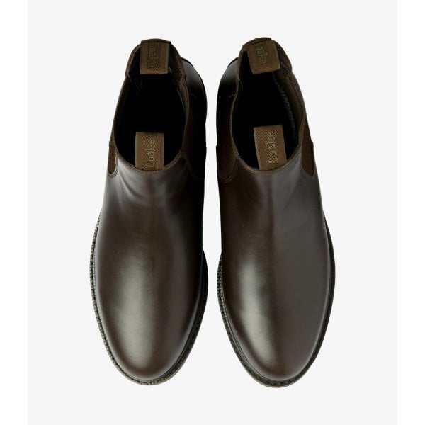 Mens Ducksworth Waterproof Chelsea Boot in Dark Brown Waxy