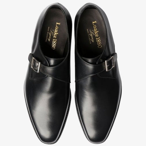 Mens Medway Monk Shoe in Black