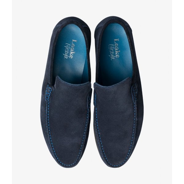 Mens Nicholson Shoe in Navy Suede