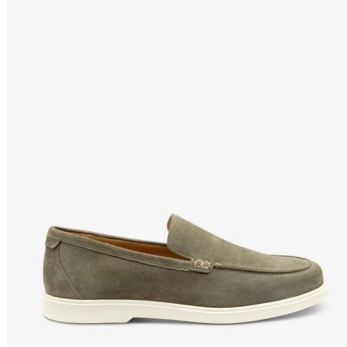 Mens Tuscany Apron Loafer in Pistachio Suede