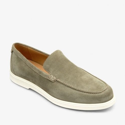 Mens Tuscany Apron Loafer in Pistachio Suede