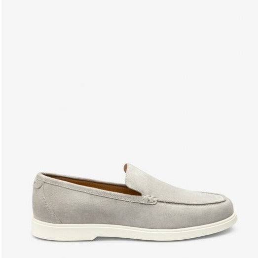 Mens Tuscany Apron Loafer in Stone Suede