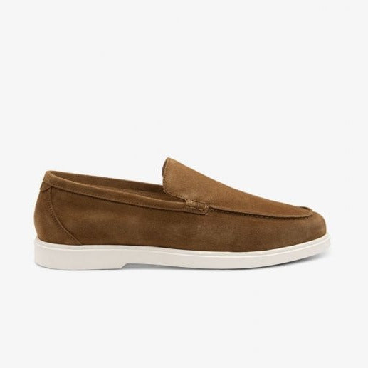 Mens Tuscany Loafer in Chestnut Brown Suede