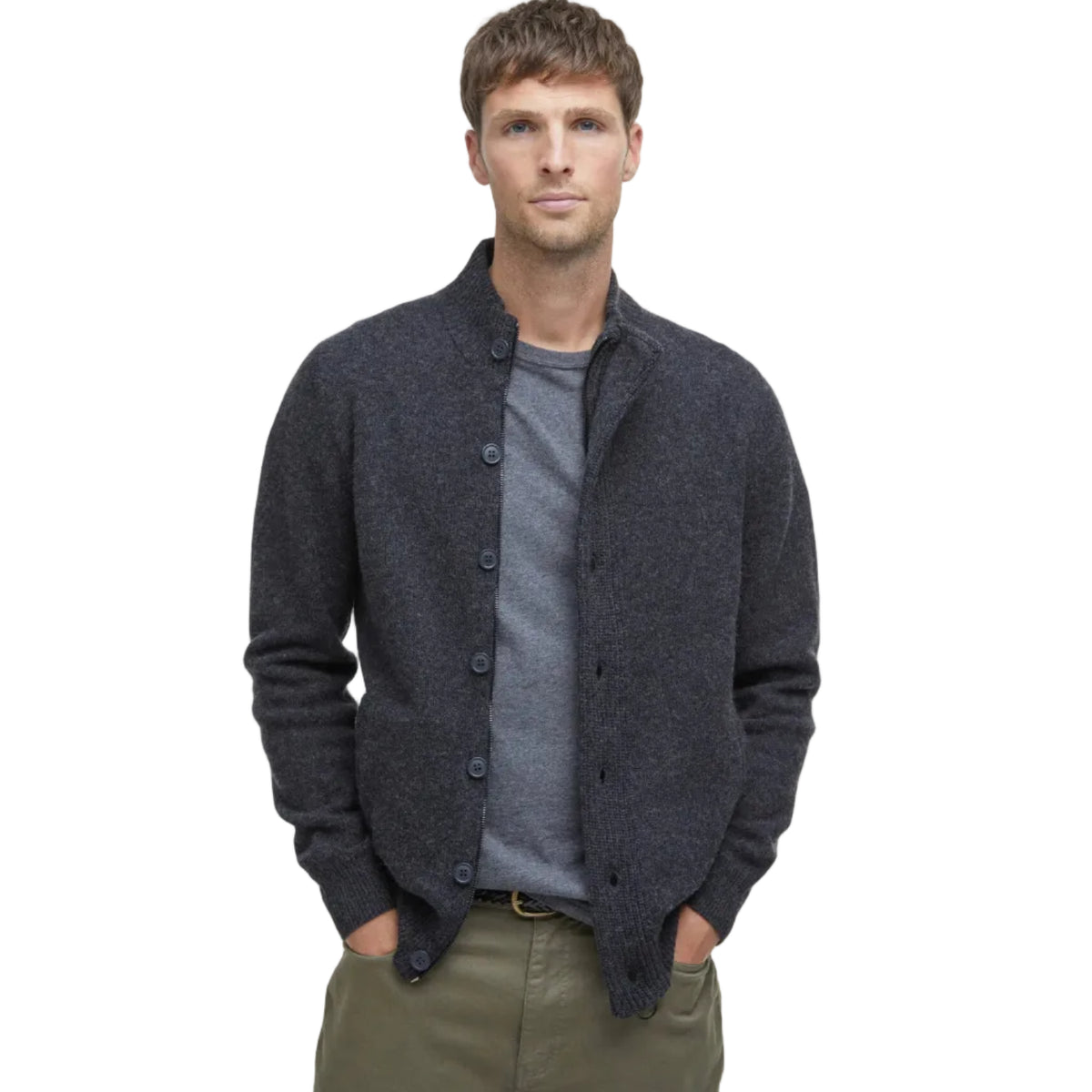Essential Elbow-Patch Cardigan