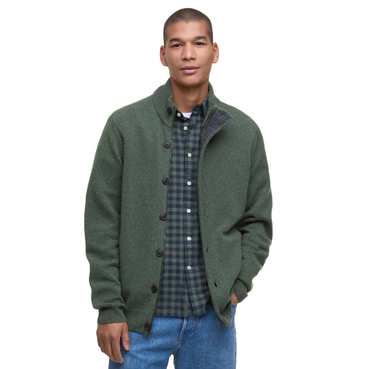 Essential Elbow-Patch Cardigan