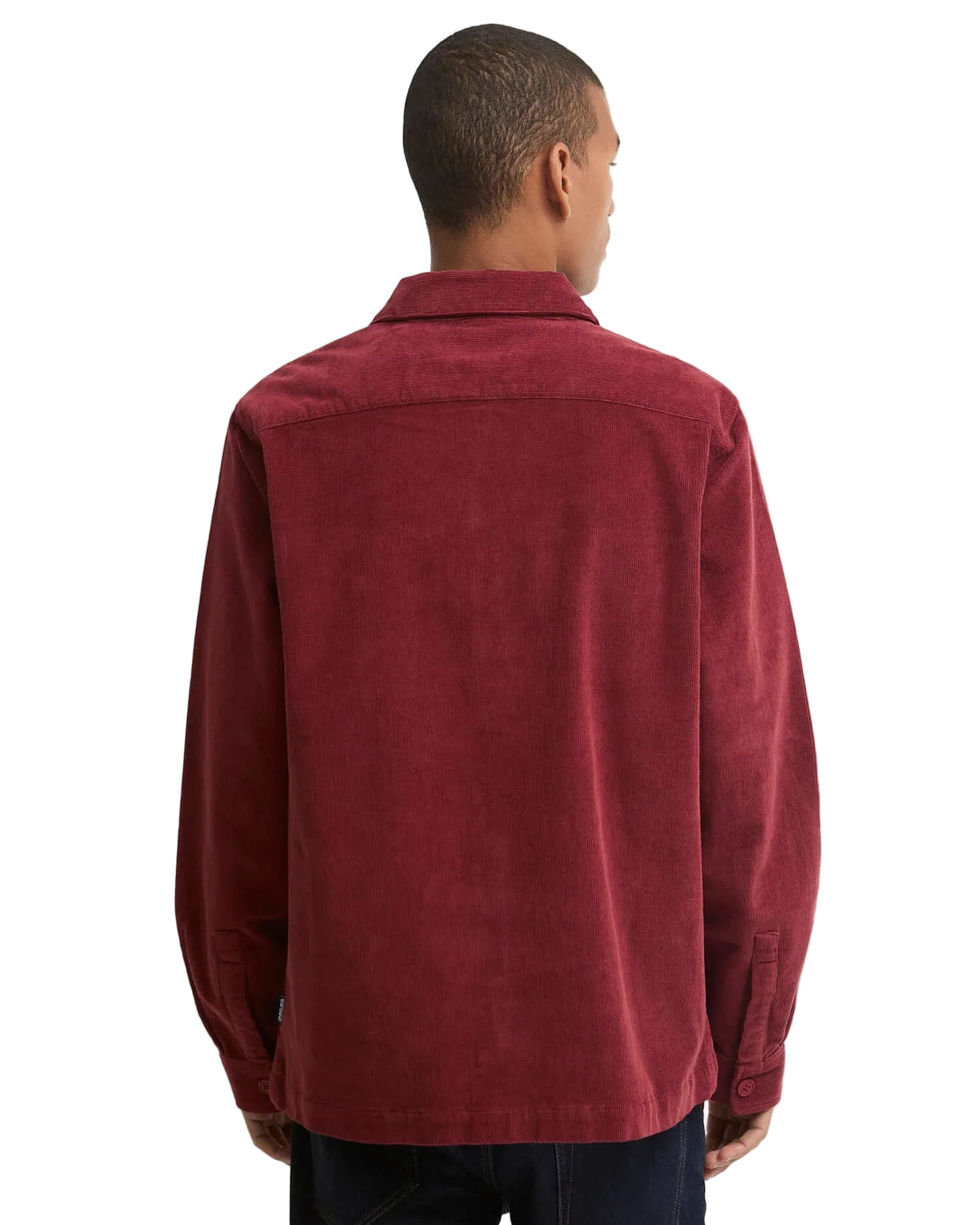Tartan Trimmed Cord Overshirt