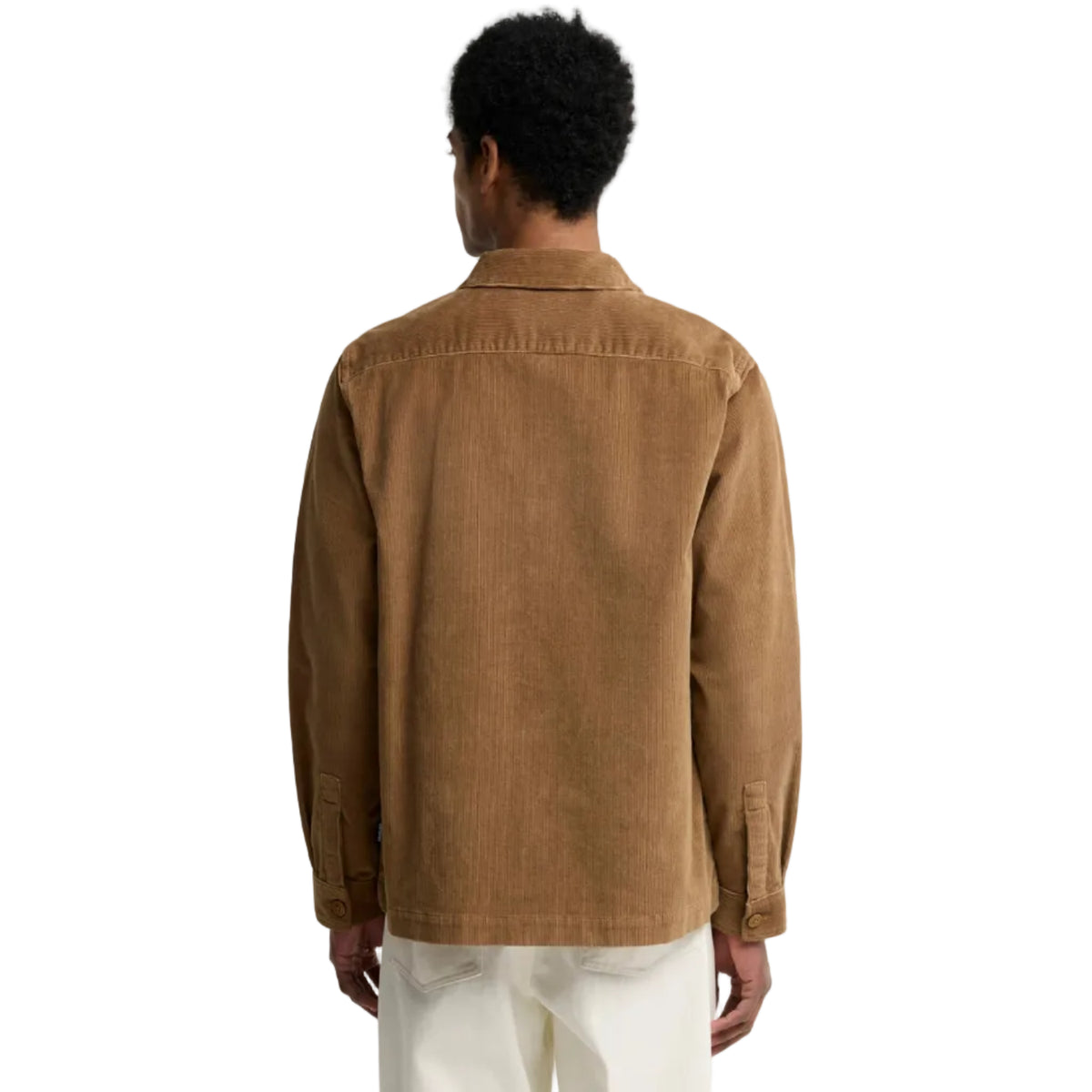Tartan Trimmed Cord Overshirt