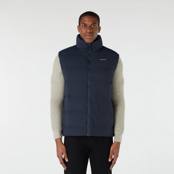 Mens Active Puffer Vest in Navy