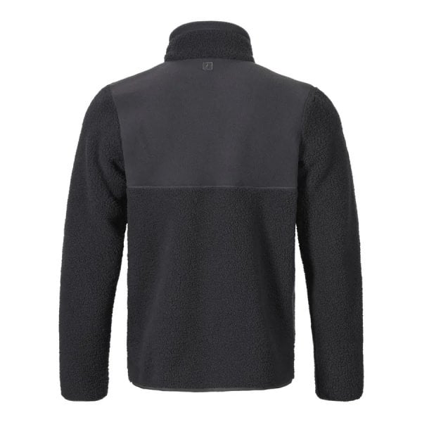 Mens Cove Deep Pile Fleece Vest in Carbon
