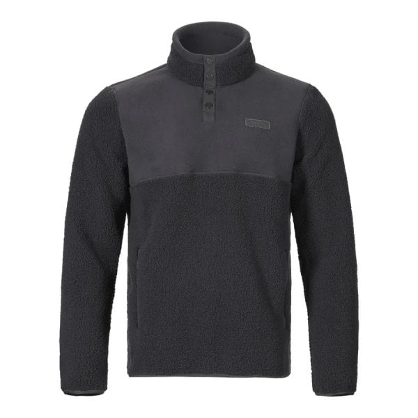 Mens Cove Deep Pile Fleece Vest in Carbon