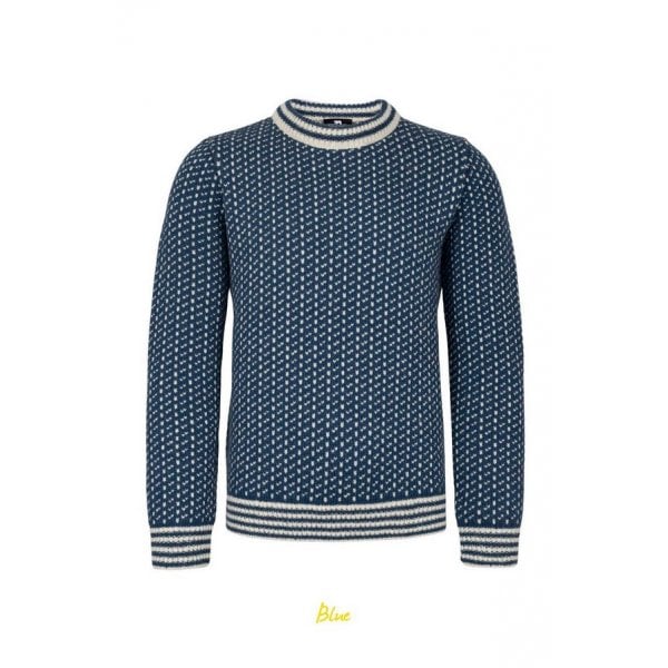 Unisex Island Original Fisherman Sweater in Blue