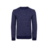 Unisex Svalbard Original Fisherman Sweater in Navy