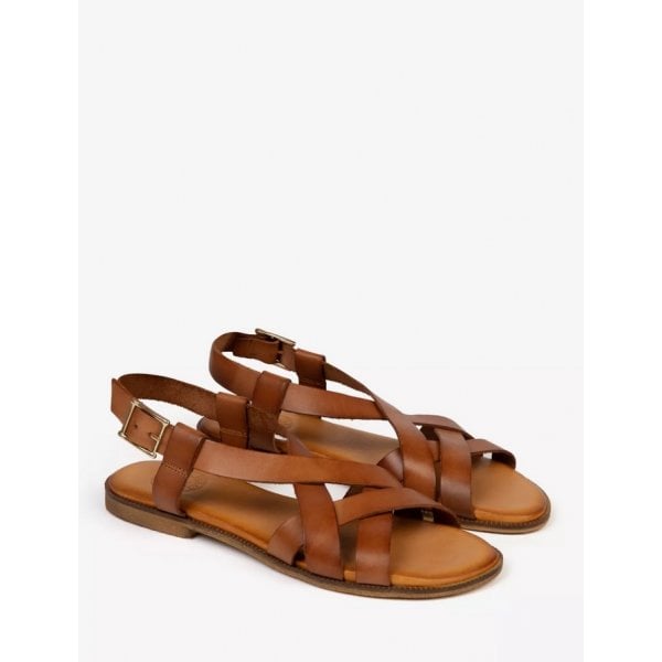 Buttercup Leather Sandal in Tan