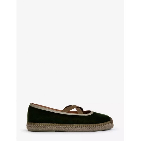 Chico Velvet Espadrille in Khaki